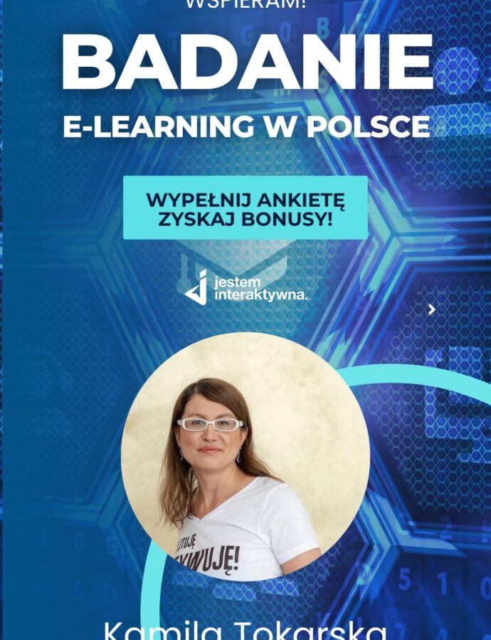 Zostałam ambasadorką ogólnopolskiego badania „E-learning w Polsce 2025”